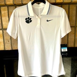 White Nike collared shirt NWT